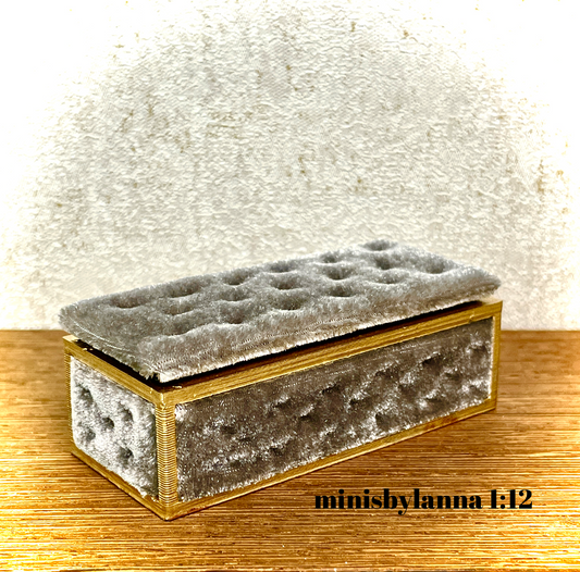 1:12 Dollhouse Ottoman storage stool various colors