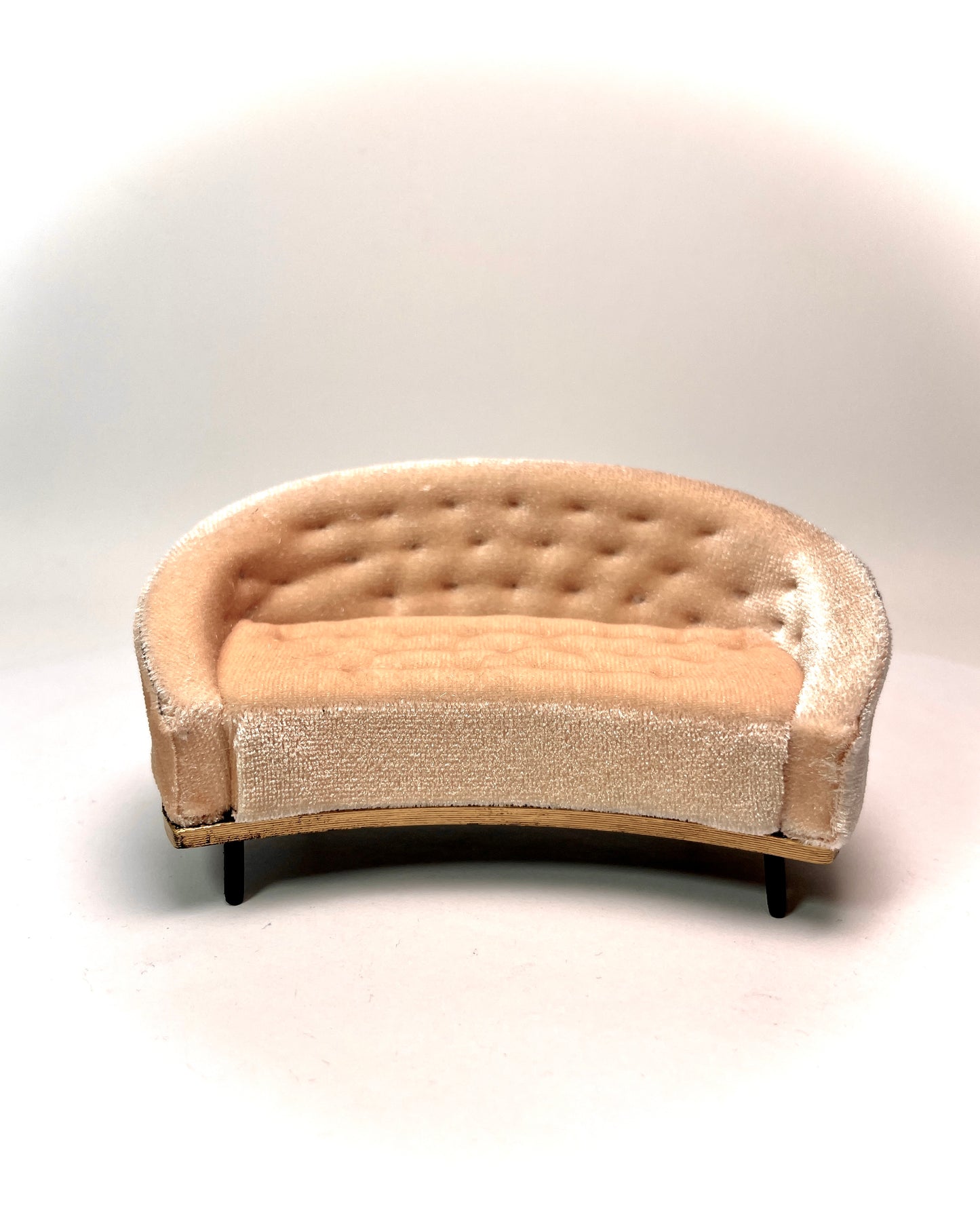 1:16 Dollhouse miniature modern sofa velvet various colors- Lundby