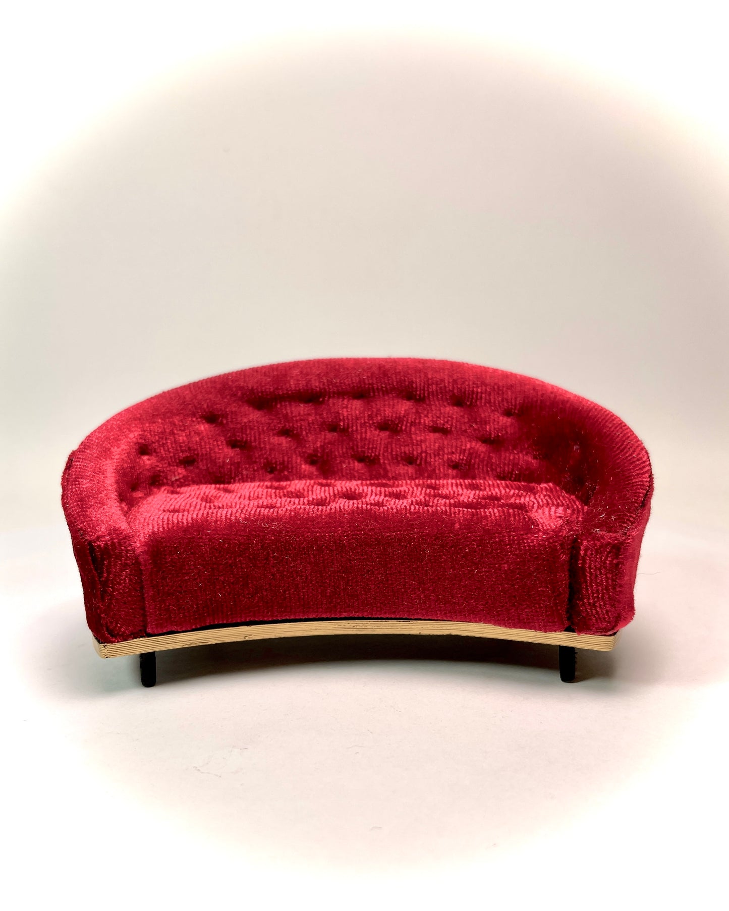 1:16 Dollhouse miniature modern sofa velvet various colors- Lundby
