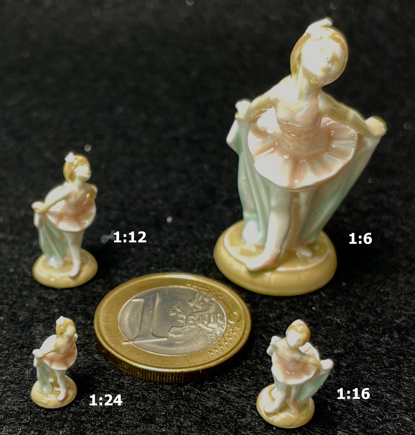 1:12 Dollhouse miniature Petit Ballerina sculpture collection