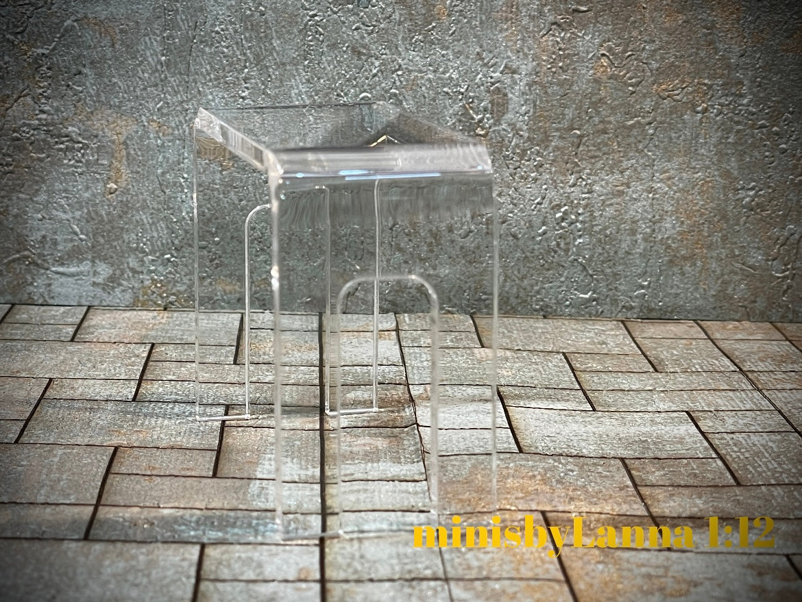 1:12 Dollhouse miniature Acrylic Console Table 2021