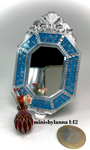1:12 Dollhouse miniature Venetian classic large bevelled wall mirror