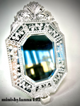 1:12 Dollhouse miniature Venetian classic large bevelled wall mirror