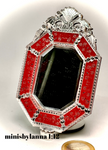 1:12 Dollhouse miniature Venetian classic large bevelled wall mirror