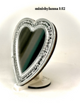 1:12 Dollhouse miniature mirror Venetian classic heart wall various colors