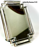 1:12 Dollhouse miniature modern wall mirror Melli collection