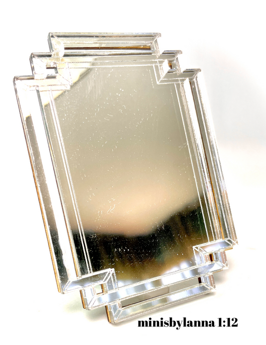 1:12 Dollhouse miniature modern wall mirror Melli collection