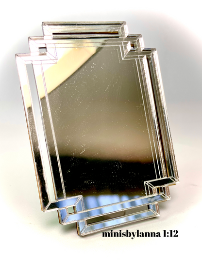 1:12 Dollhouse miniature modern wall mirror Melli collection