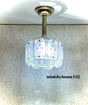 1:12 Dollhouse chandelier mid century crystal mirror panels working MAGIC LED