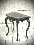 1:12 Dollhouse miniature Victorian console tables with top mirror