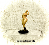 1:12 Dollhouse miniature fat lady sculpture