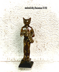 1:12 Dollhouse miniature Egyptian Goddess Bastet cat statue