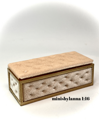 1:12 Dollhouse Ottoman storage stool various colors