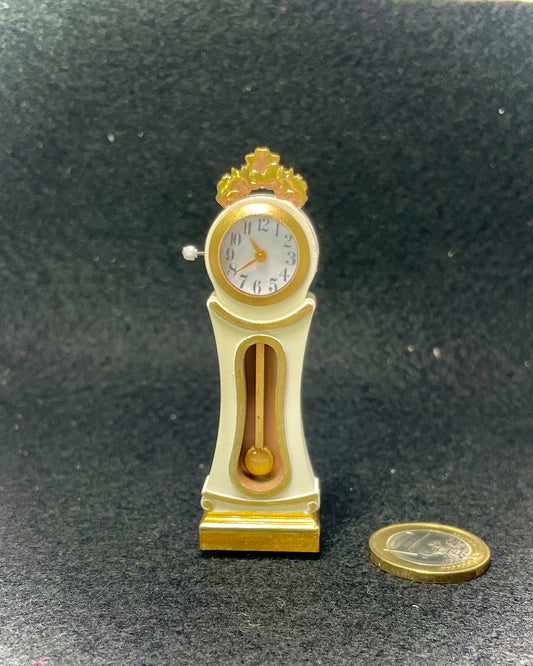 1:24 Dollhouse Swedish Mora long-case working clock various colors - Half scale