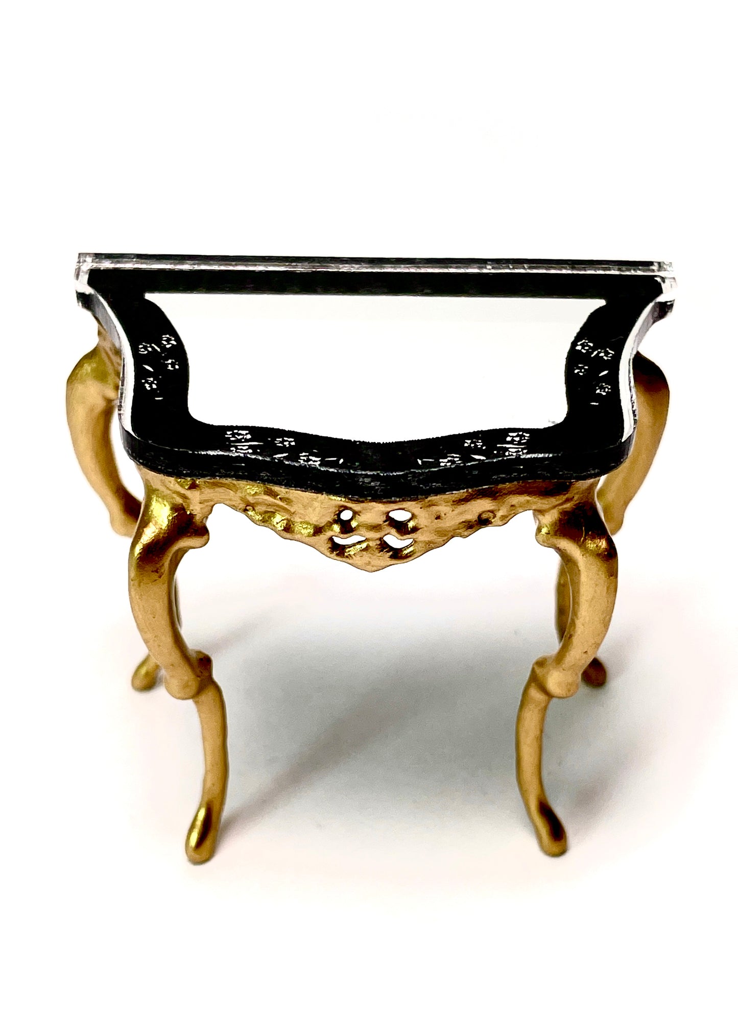 1:16 Dollhouse miniature Victorian console table with top mirror - Lundby scale
