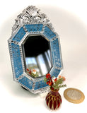 1:12 Dollhouse miniature Venetian classic large bevelled wall mirror