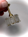 1:12 Dollhouse chandelier mid century crystal mirror panels working MAGIC LED