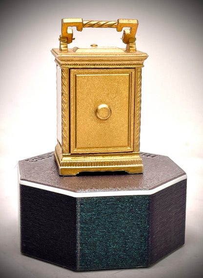 1:6 Dollhouse miniature elegant French carriage clock