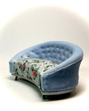 1:12 Dollhouse miniature modern sofa velvet - various colors