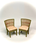 1:12 Dollhouse miniature dinning room chairs - pair