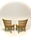 1:12 Dollhouse miniature dinning room chairs - pair