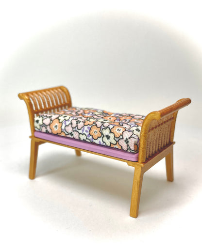 1:12 Dollhouse cane rattan spring lilac furniture
