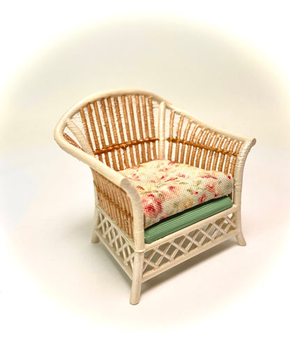 1:16 Dollhouse cane rattan pearl spring 24 furniture - Lundby