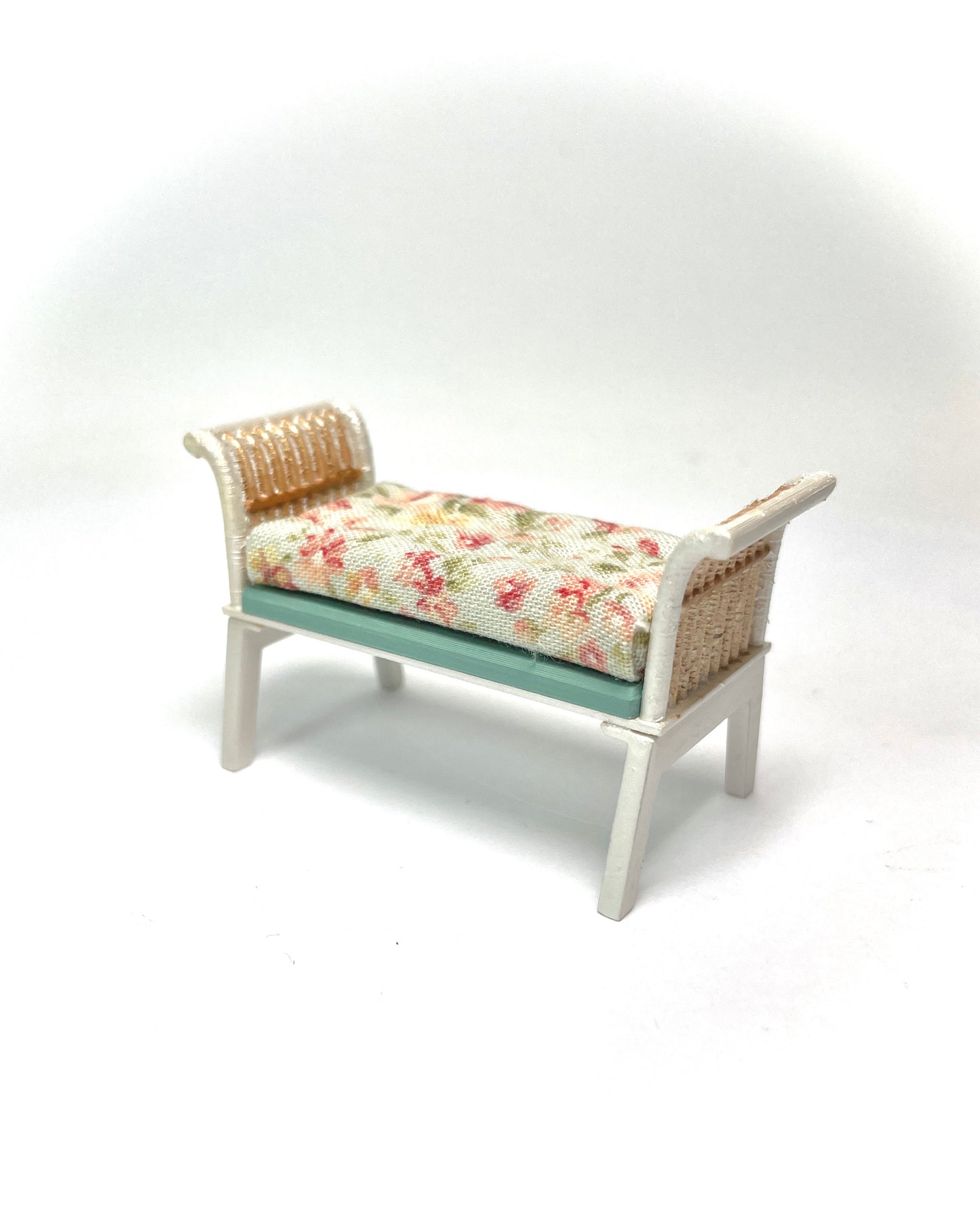 1:16 Dollhouse cane rattan pearl spring 24 furniture - Lundby