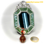 1:12 Dollhouse miniature Venetian classic large bevelled wall mirror