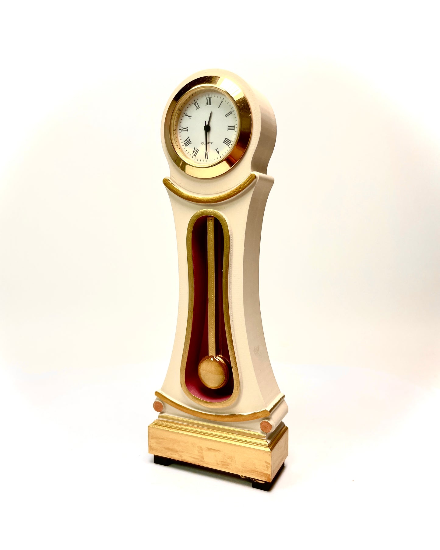 1:12 Dollhouse miniature Swedish Mora Dalarna longcase working clock - Various Colors