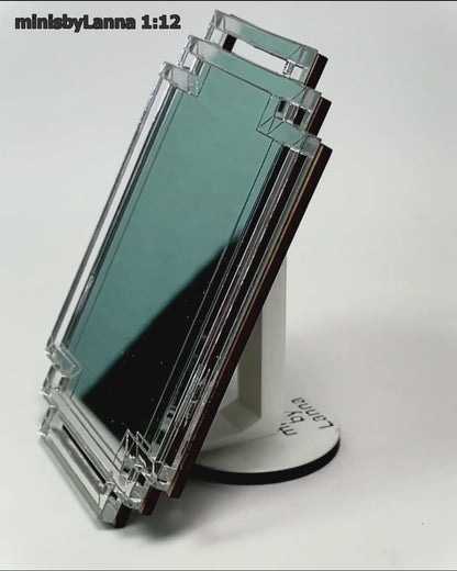 1:12 Dollhouse miniature modern wall mirror Melli collection