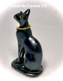 1:6 Dollhouse miniature Egyptian cat sculpture