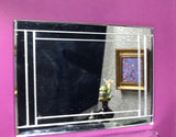 1:6 Dollhouse miniature modern Venetian large beveled wall mirror
