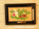 1:12 Dollhouse miniature Brazilian's bird picture canvas on a mirrored frame