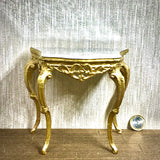 1:6 Dollhouse miniature Victorian gold console table