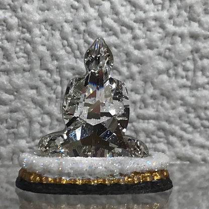 1:12 Dollhouse miniature Swarovski crystal Buddha sculpture