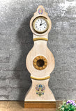 1:12 Dollhouse miniature wooden Swedish Mora longcase working clock