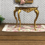 1:16 Dollhouse miniature Victorian gold console table - Lundby scale