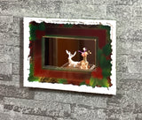 1:12 Dollhouse miniature Christmas wall mirror