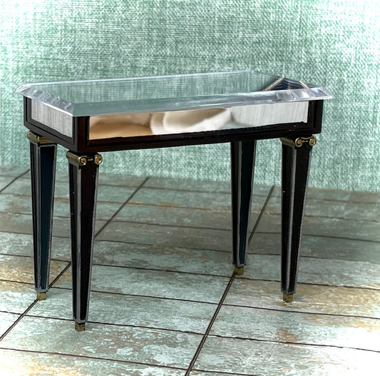 1:12 Dollhouse miniature Art DECO mirrored console table